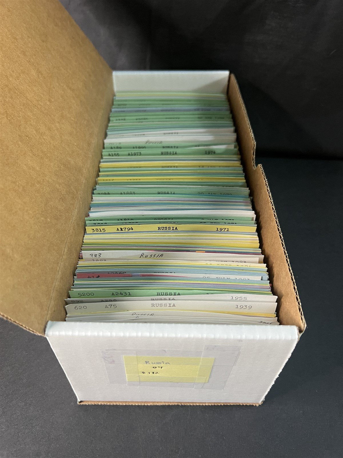 Russia Collection 4 on Dealer Cards, identified by Scott# ZAYIX 0825G3870