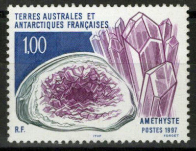 FSAT TAAF 222 MNH Amethyst, mineral ZAYIX FSA-S0150