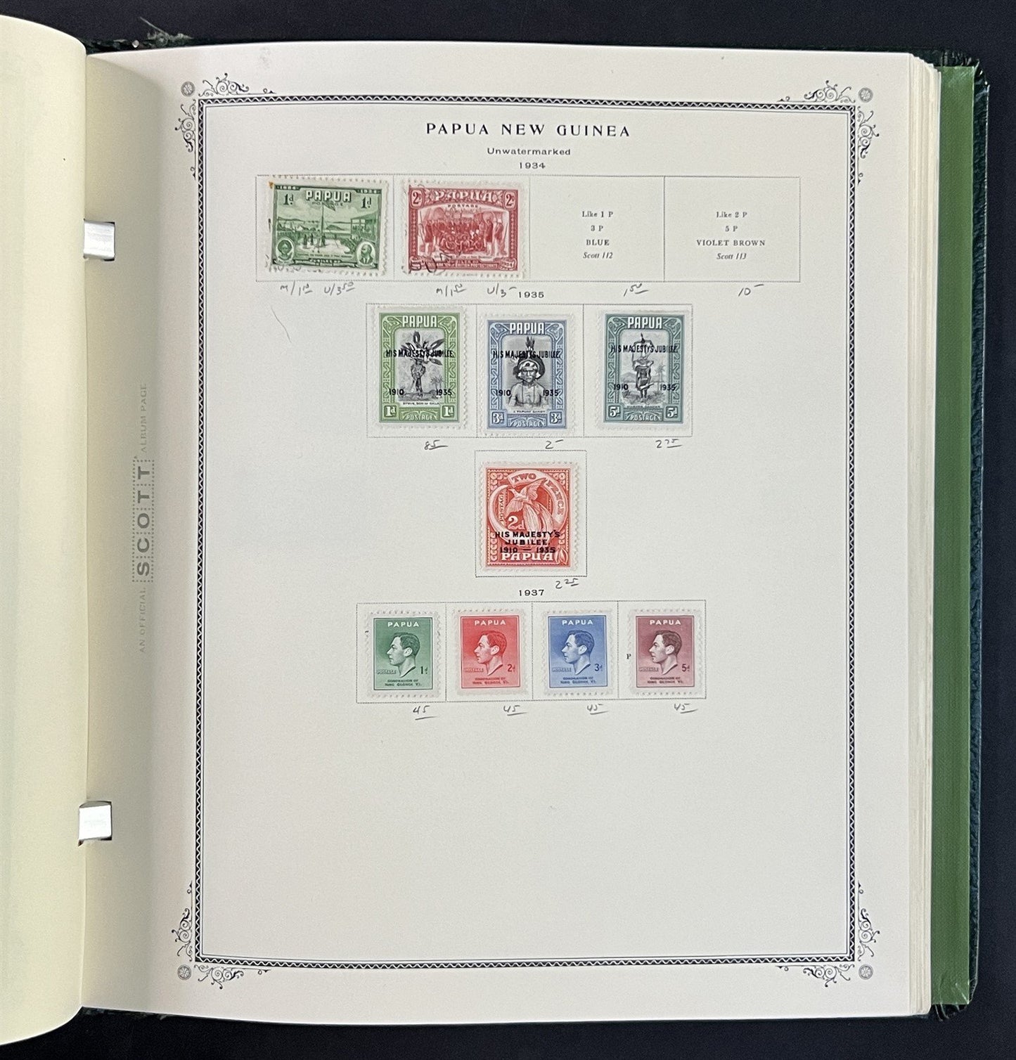 Papua New Guinea mint & used Stamp Colleciton in Scott Ablum ZAYIX 0825G3897