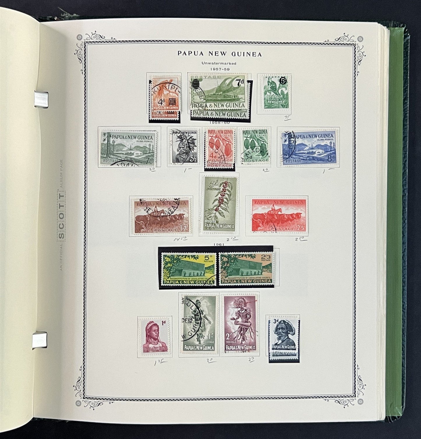 Papua New Guinea mint & used Stamp Colleciton in Scott Ablum ZAYIX 0825G3897