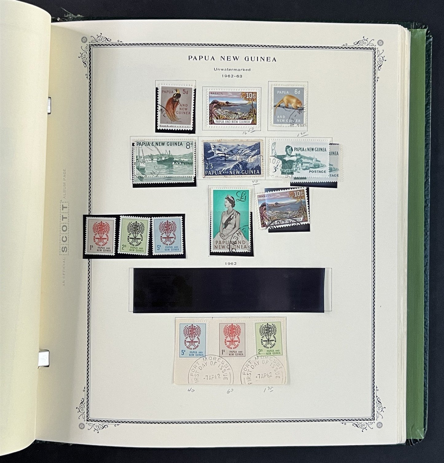 Papua New Guinea mint & used Stamp Colleciton in Scott Ablum ZAYIX 0825G3897