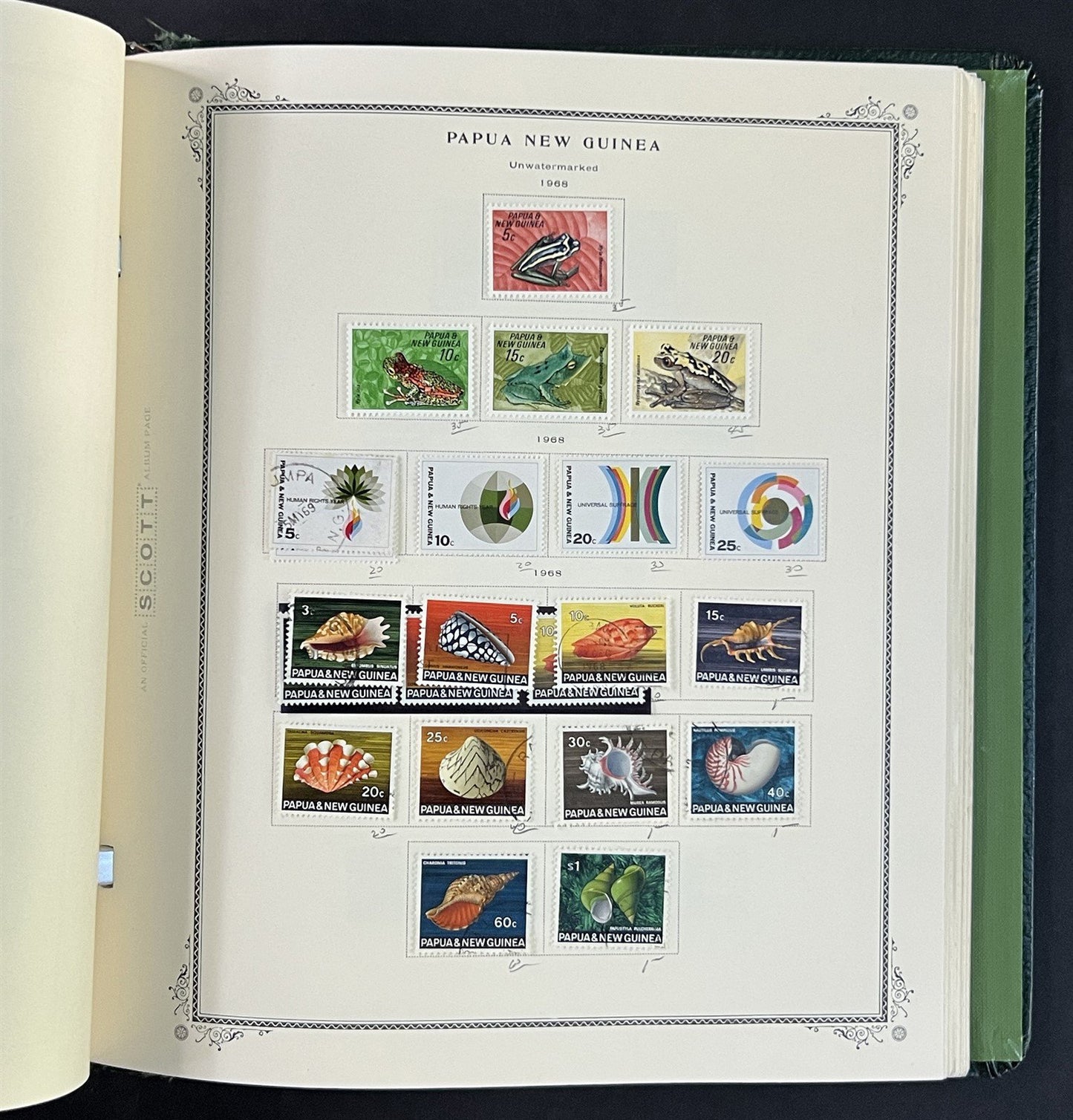 Papua New Guinea mint & used Stamp Colleciton in Scott Ablum ZAYIX 0825G3897