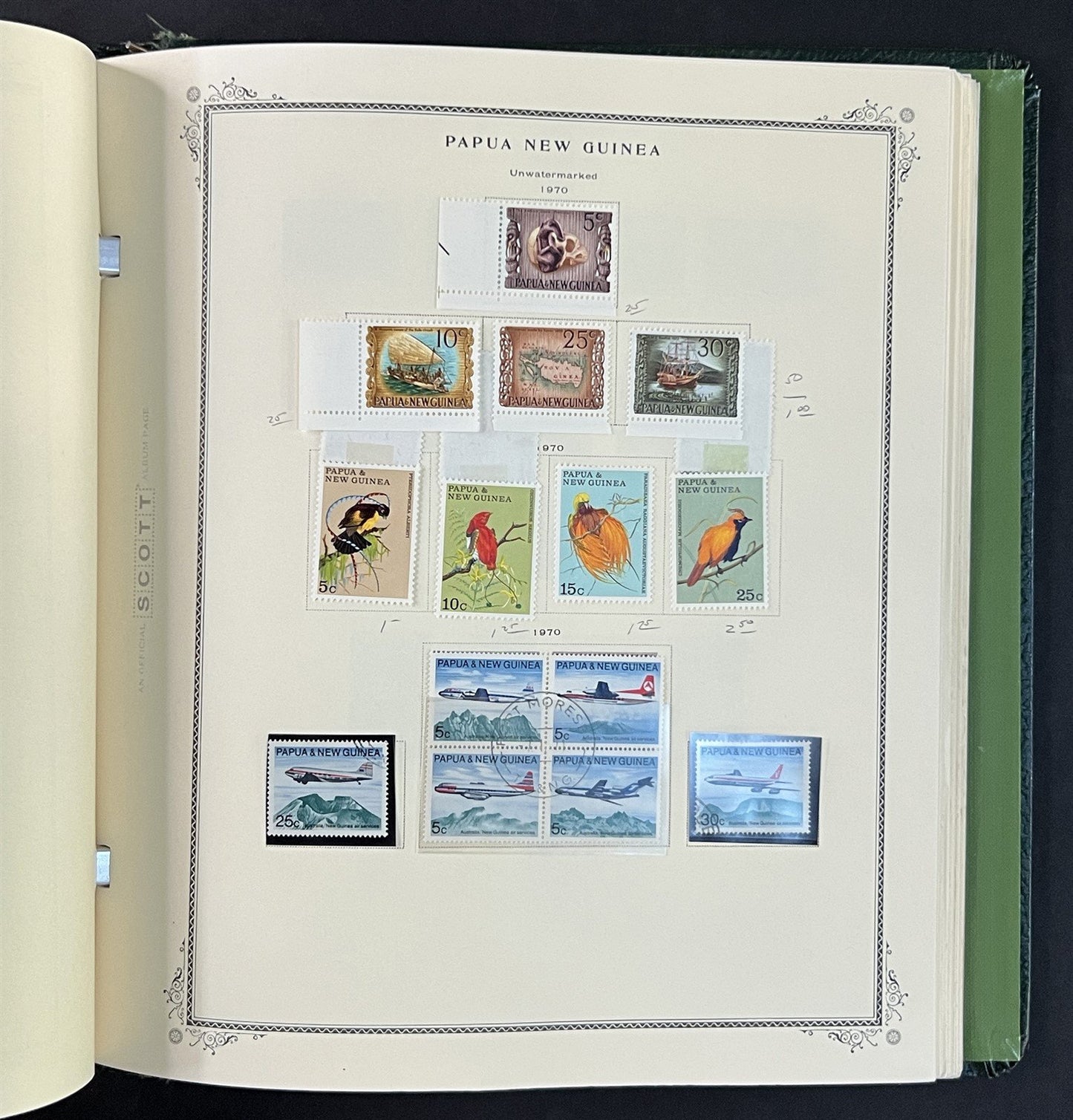 Papua New Guinea mint & used Stamp Colleciton in Scott Ablum ZAYIX 0825G3897