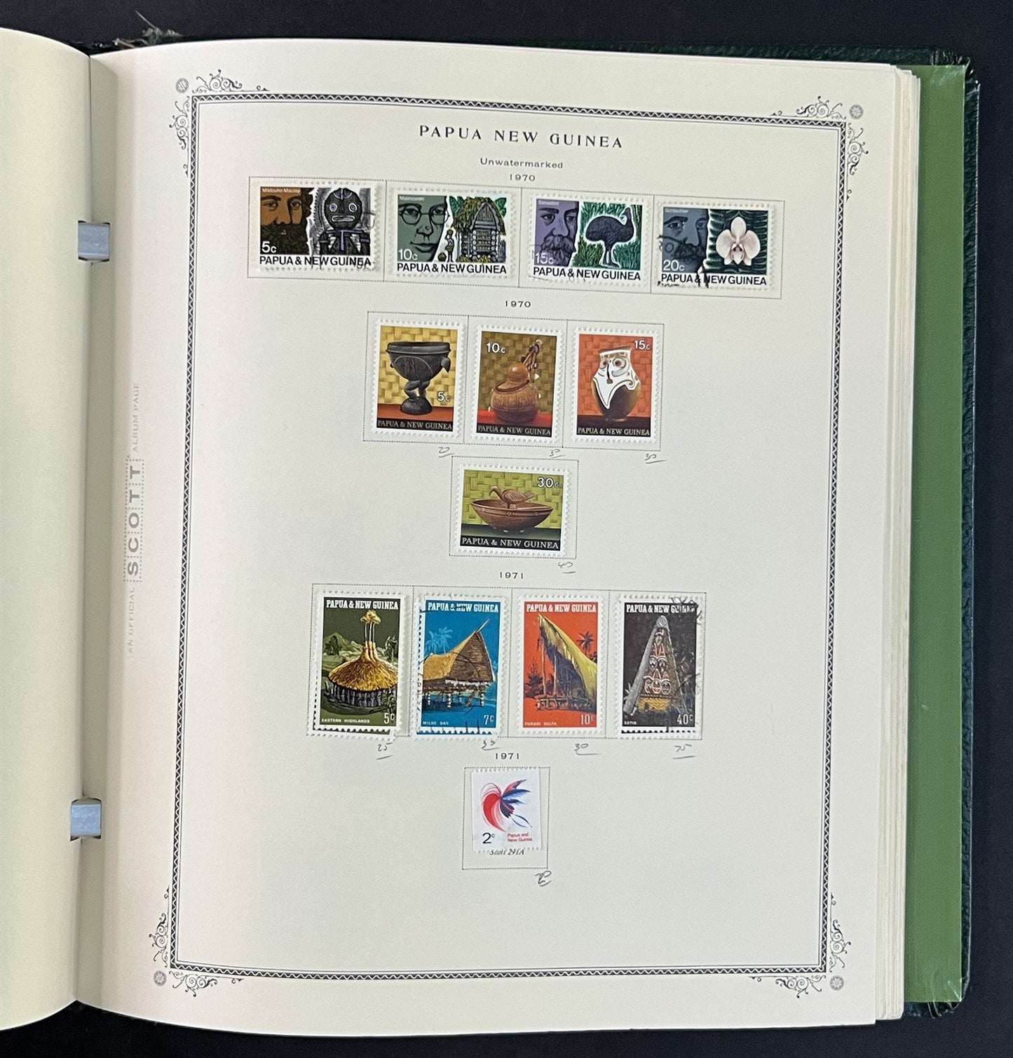 Papua New Guinea mint & used Stamp Colleciton in Scott Ablum ZAYIX 0825G3897
