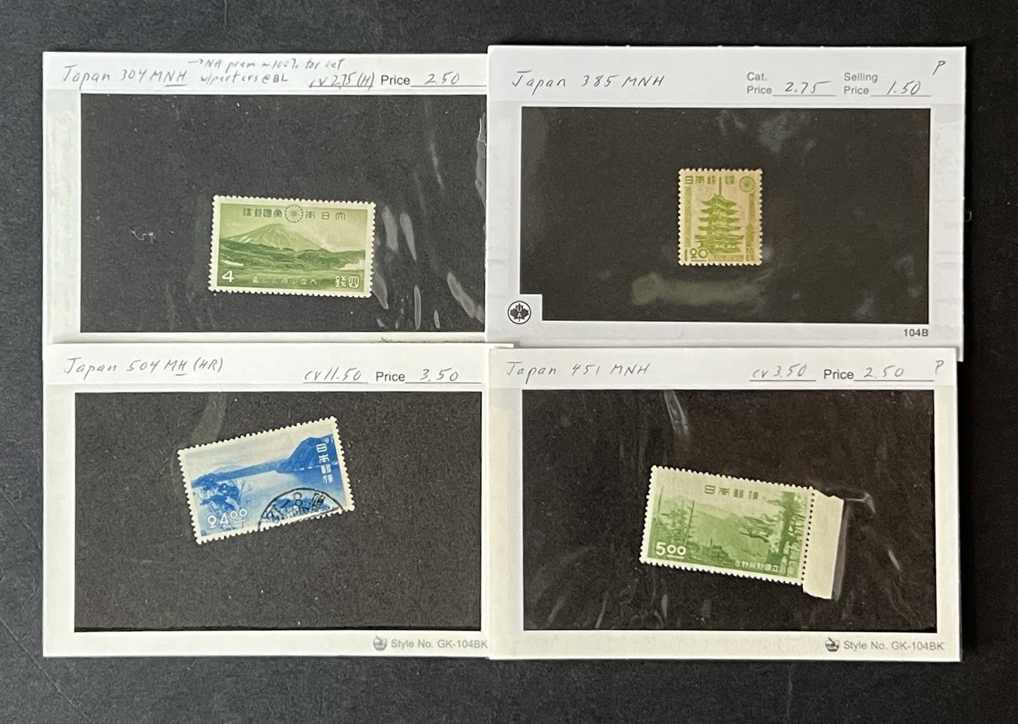 Classic Better Japan Stamp Collection on Dealer Pages ZAYIX 0825G3910