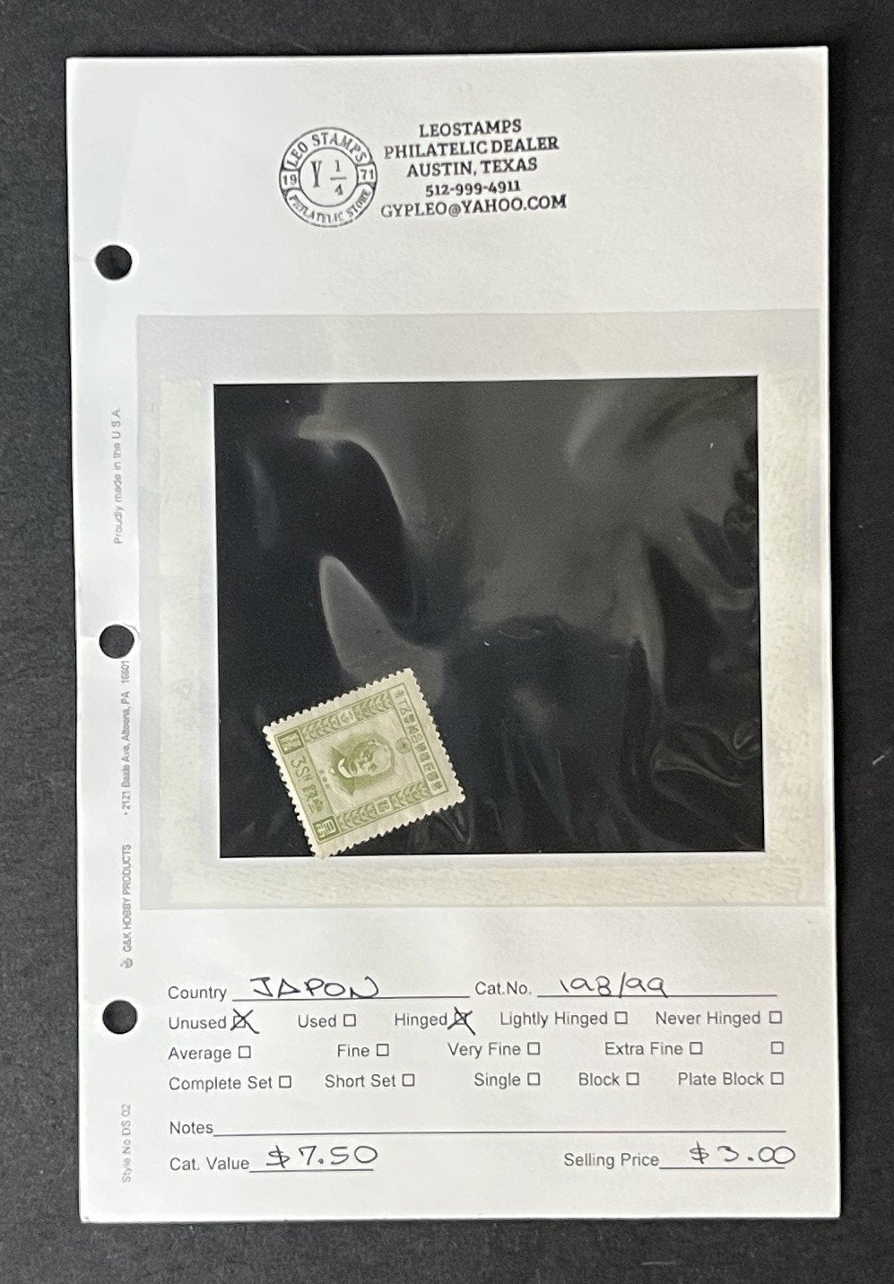 Classic Better Japan Stamp Collection on Dealer Pages ZAYIX 0825G3910