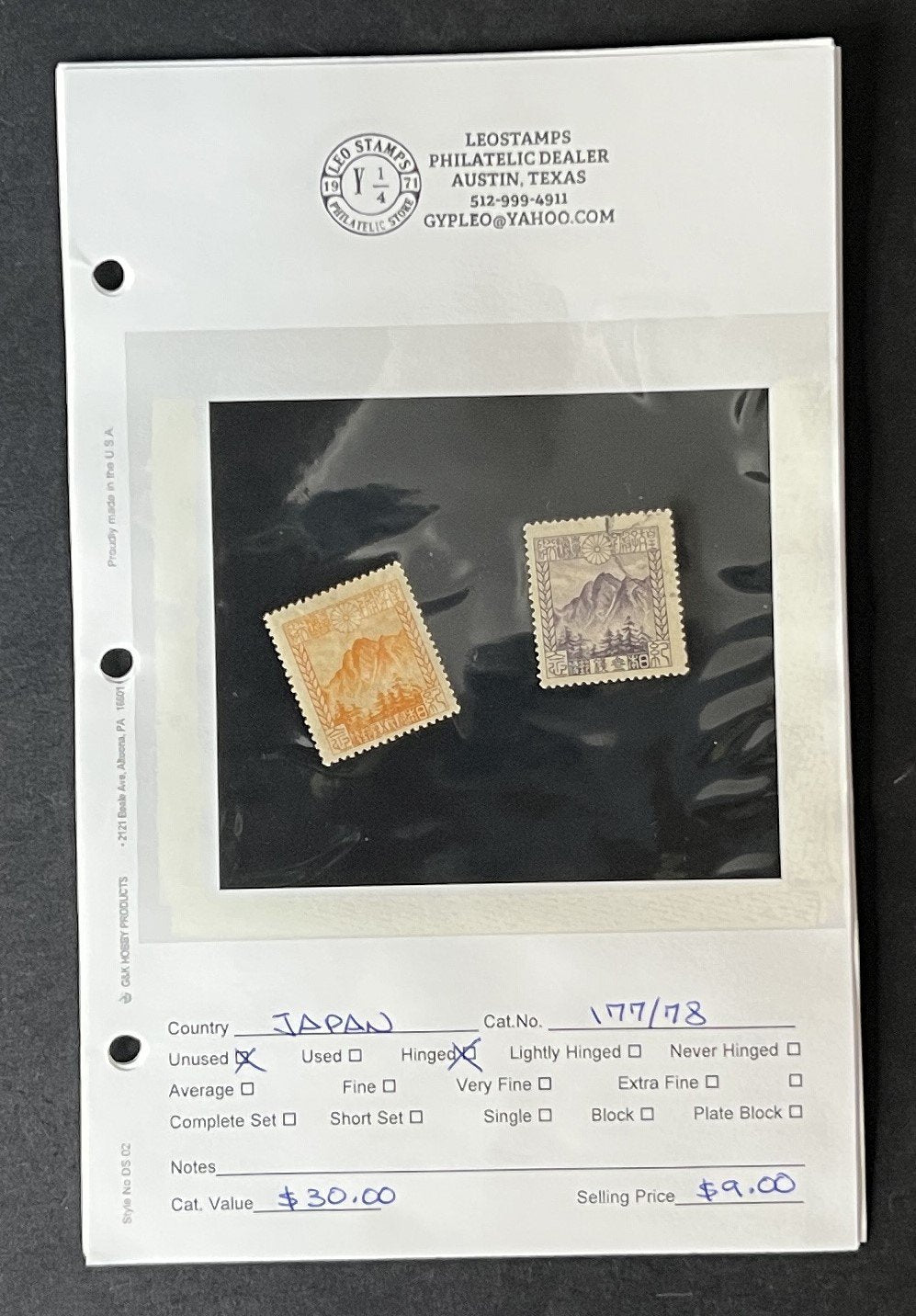 Classic Better Japan Stamp Collection on Dealer Pages ZAYIX 0825G3910