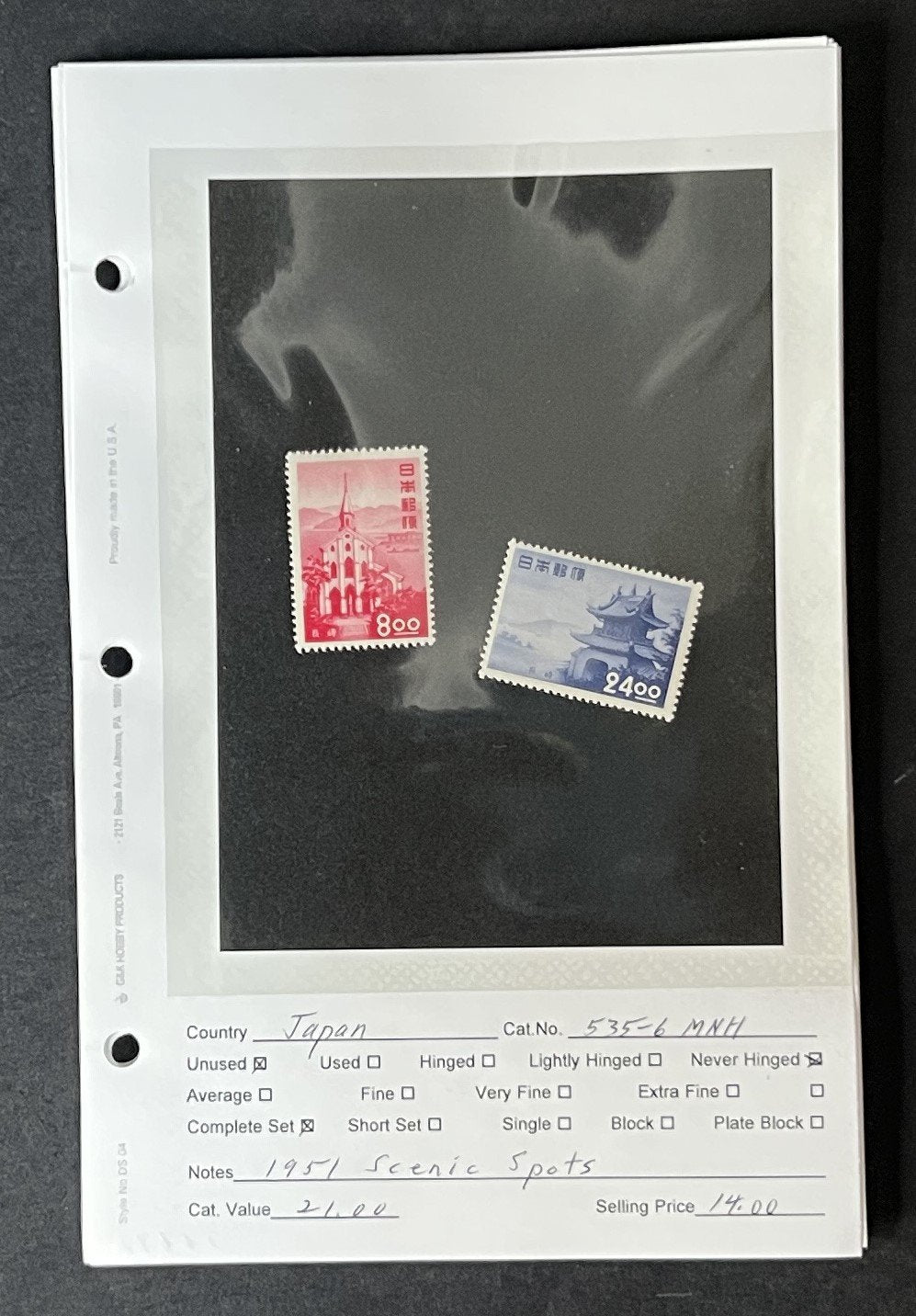 Classic Better Japan Stamp Collection on Dealer Pages ZAYIX 0825G3910