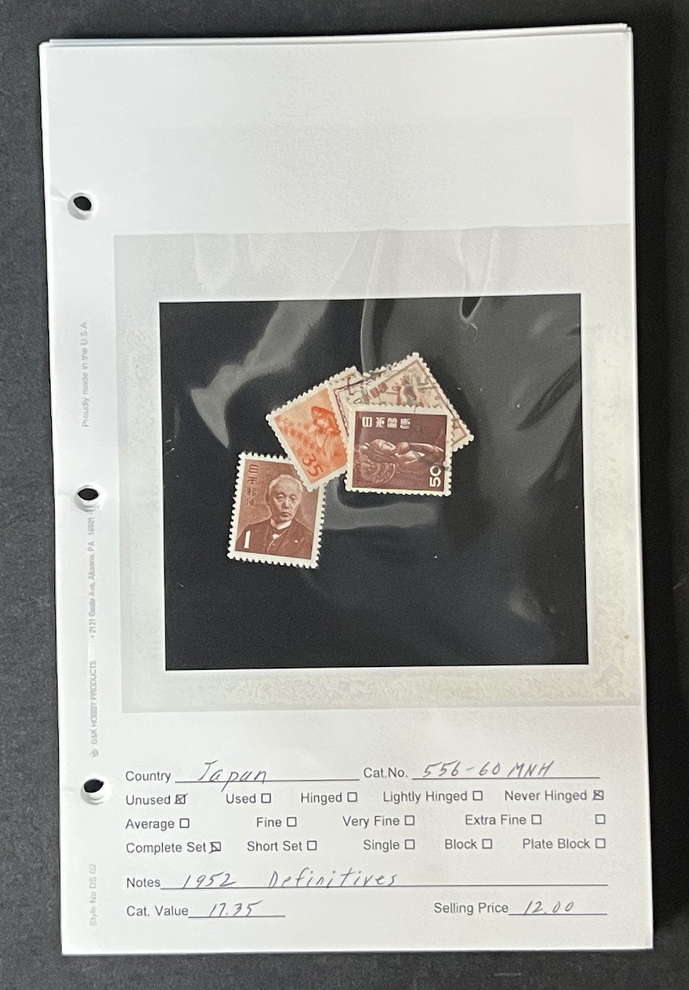 Classic Better Japan Stamp Collection on Dealer Pages ZAYIX 0825G3910