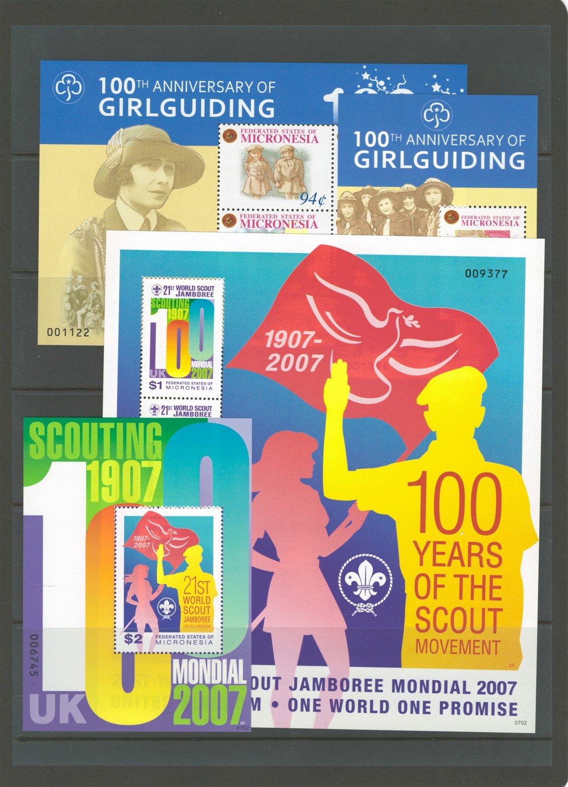 Scouts & Scouting Topical Micronesia MNH Collection on 2 Pages ZAYIX 0825L1912