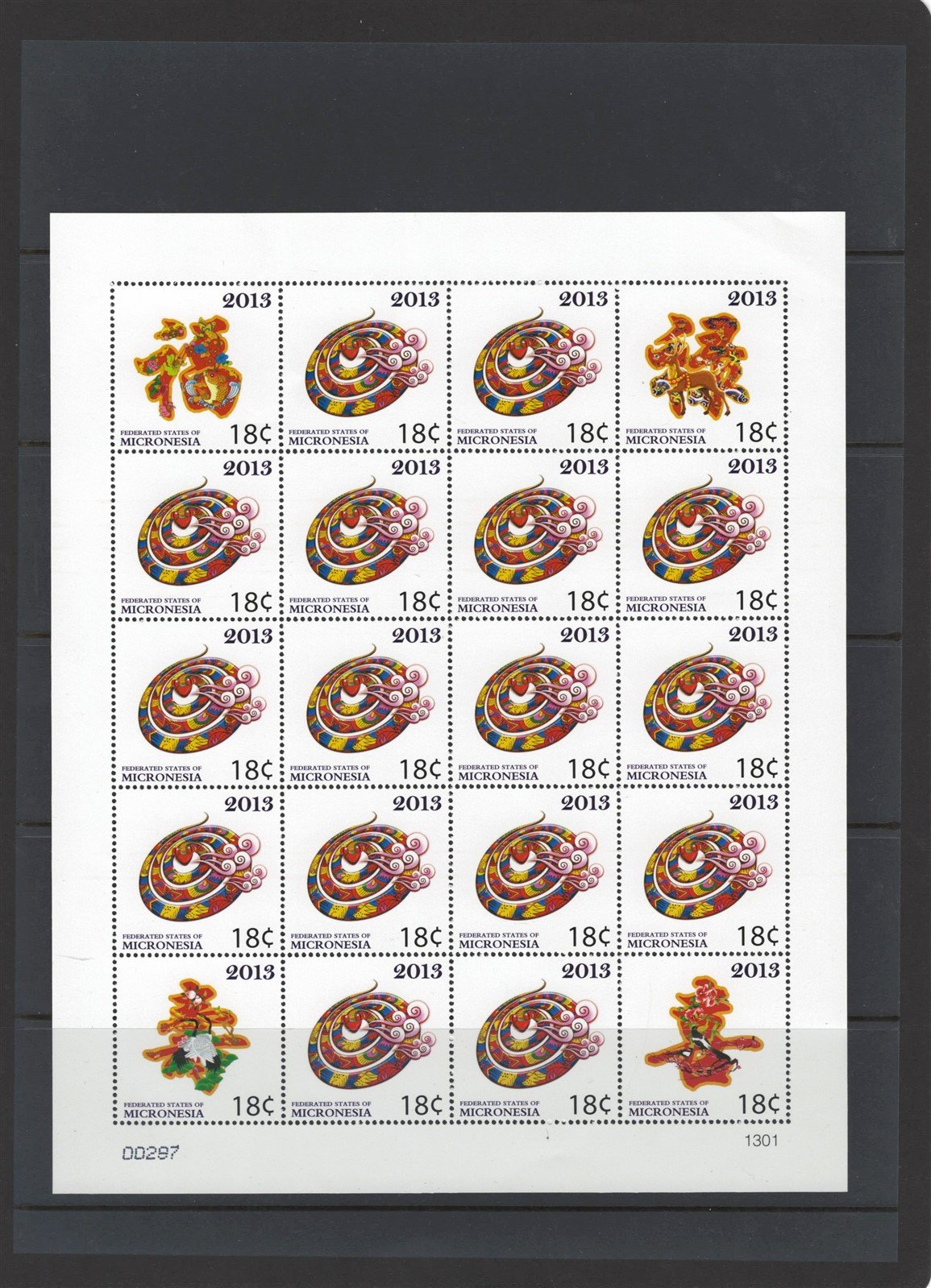 Chinese Lunar New Year Micronesia MNH Collection on 3 Pages ZAYIX 0825L1913
