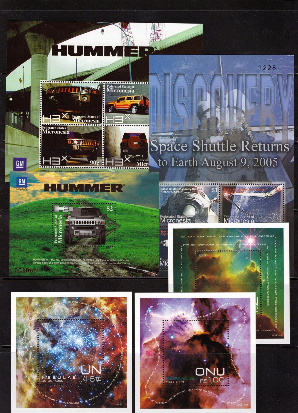 Trains Transportation Space Micronesia MNH Stamp Collection ZAYIX 0825L1916