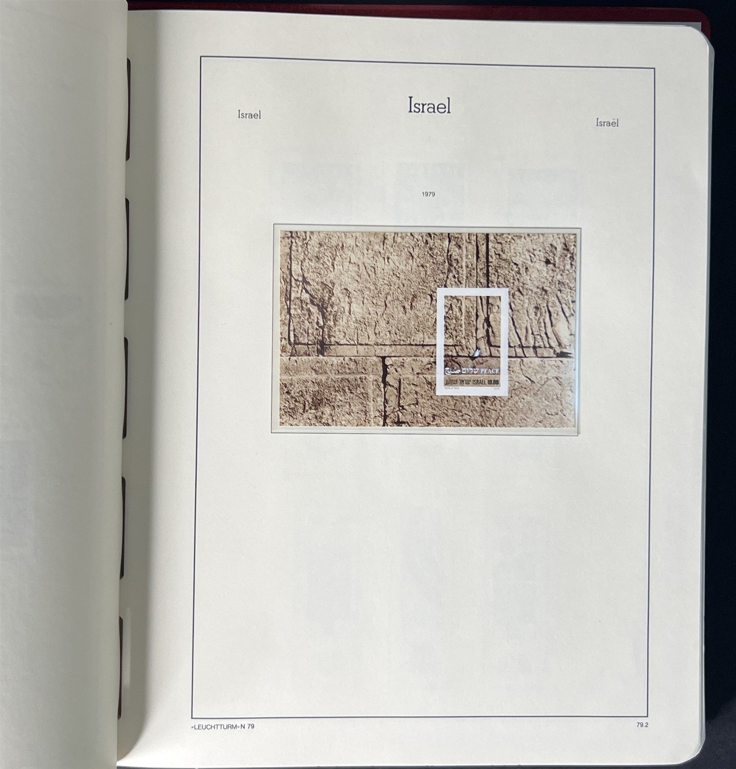 Israel Collection of 976 Stamps in a Lighthouse Hingeless Album ZAYIX 0825G3940