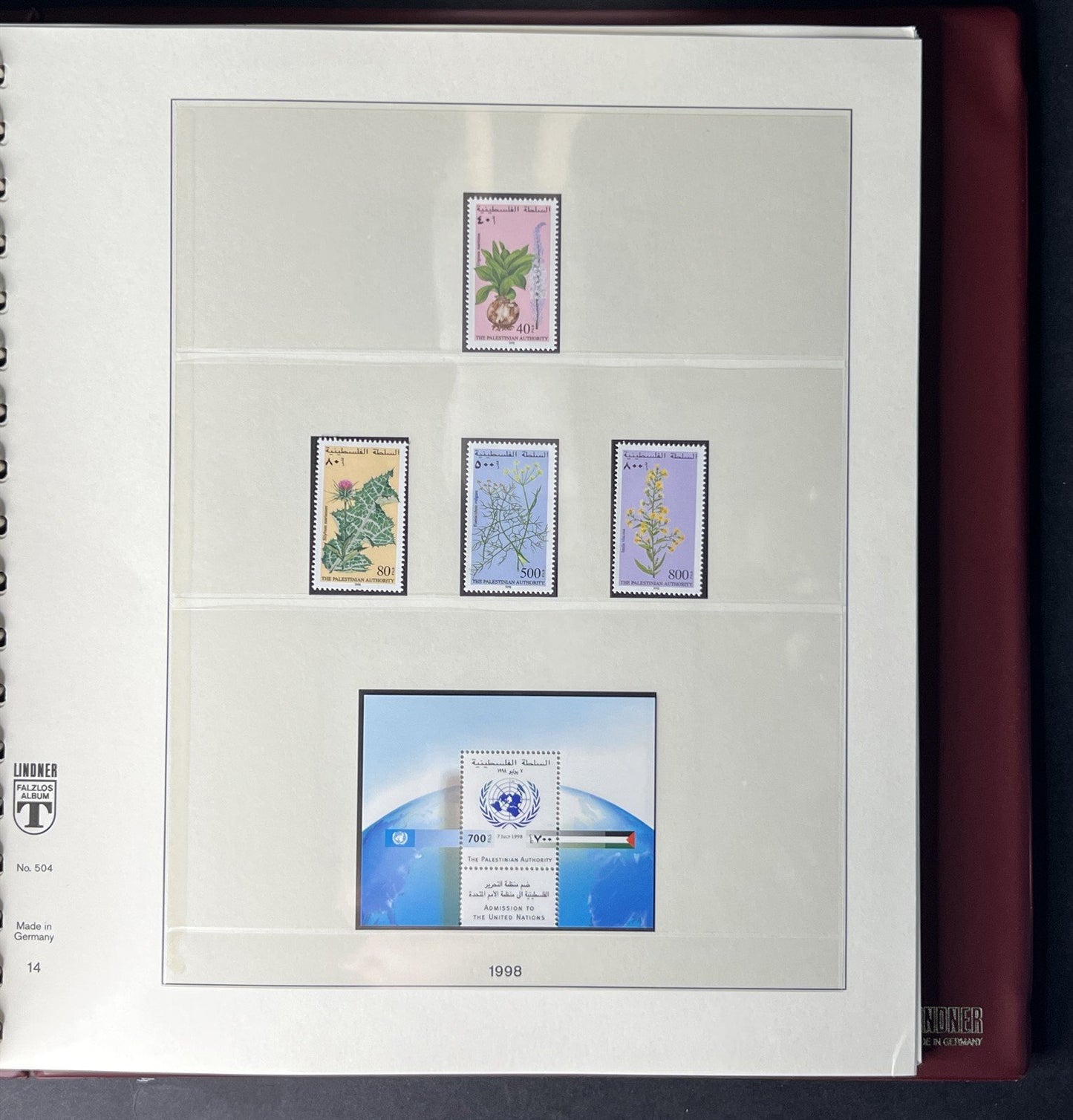 Israel Collection Stamps FDC like-new Lindner Album & Slipcase ZAYIX 0825G4012