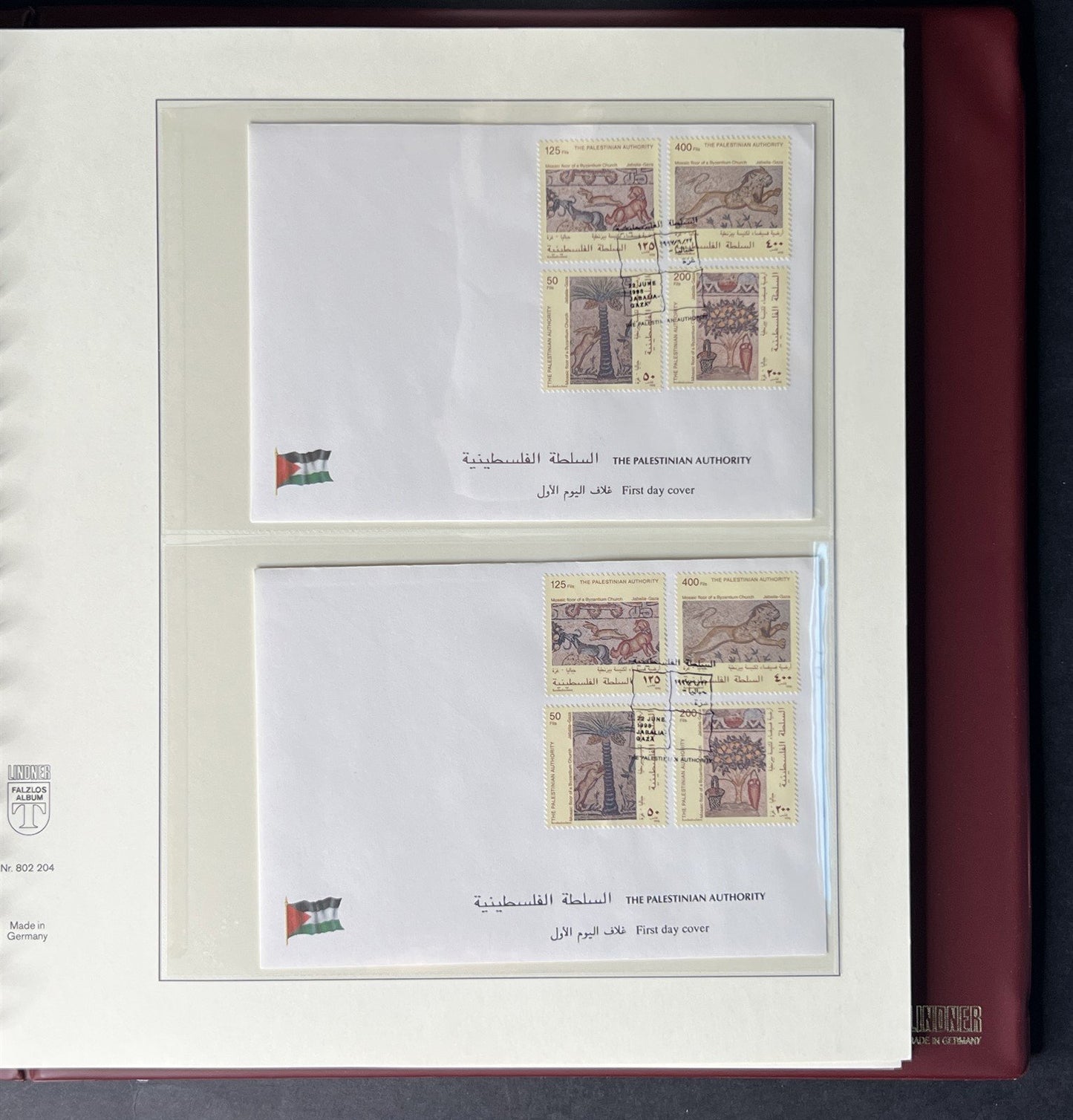Israel Collection Stamps FDC like-new Lindner Album & Slipcase ZAYIX 0825G4012