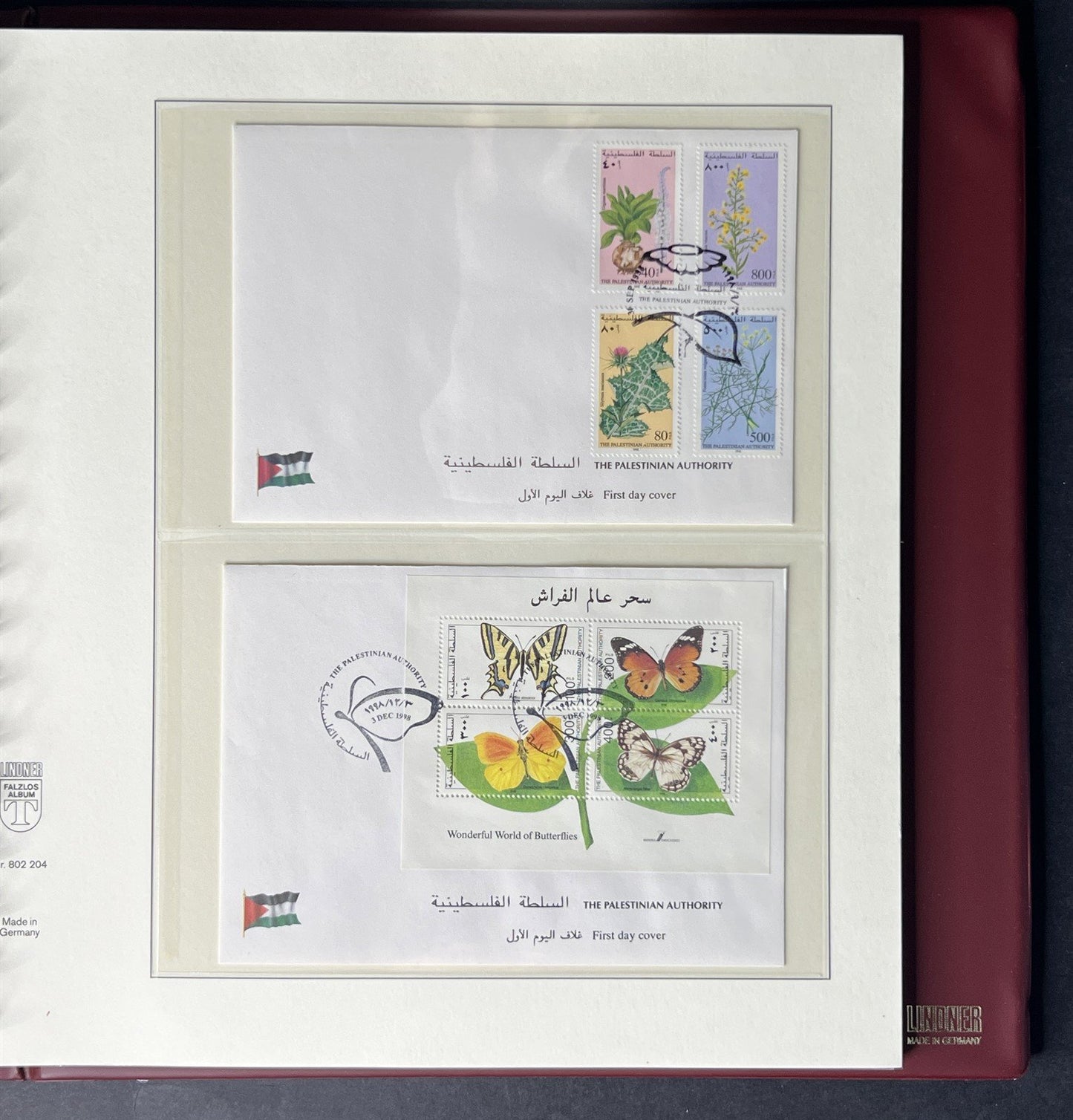 Israel Collection Stamps FDC like-new Lindner Album & Slipcase ZAYIX 0825G4012