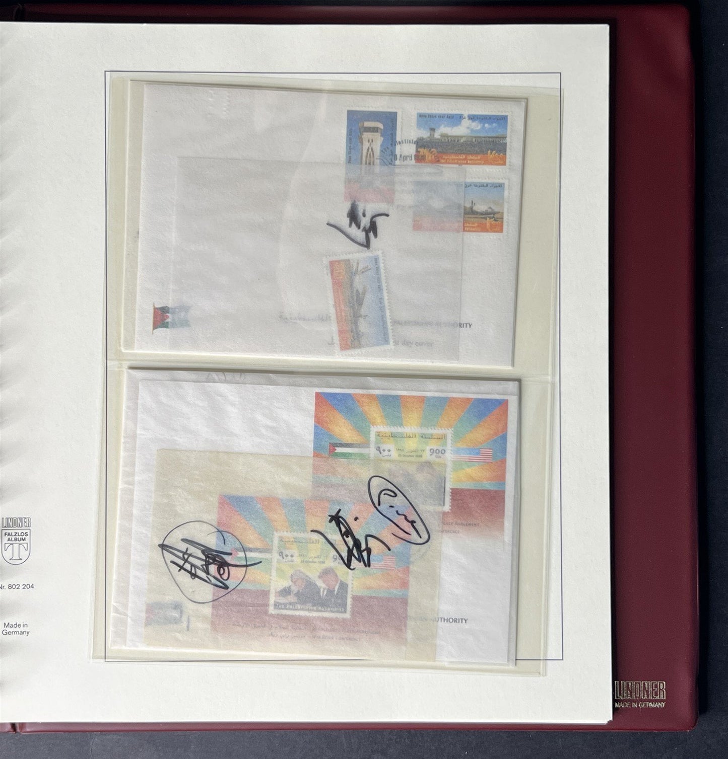 Israel Collection Stamps FDC like-new Lindner Album & Slipcase ZAYIX 0825G4012