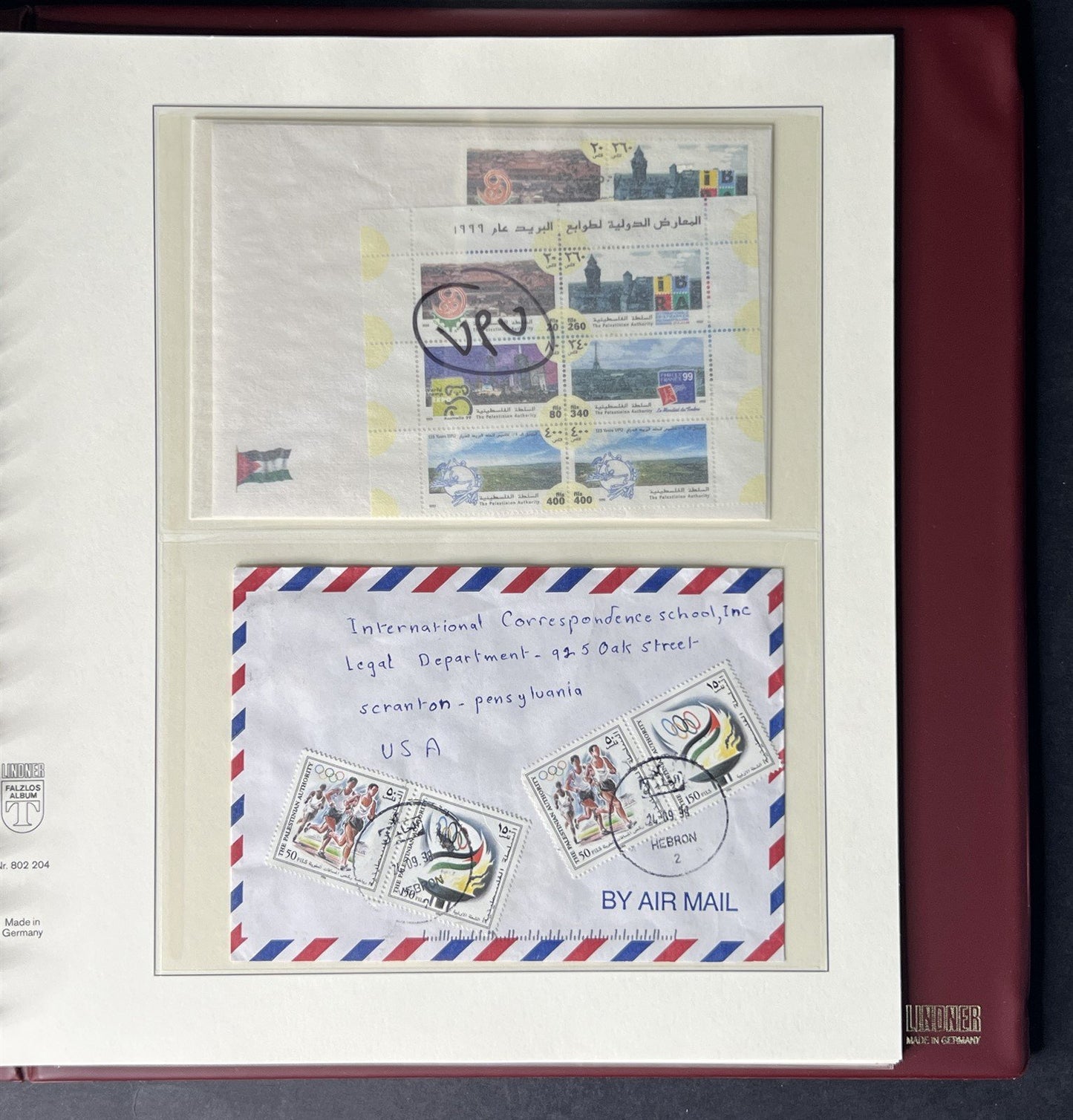 Israel Collection Stamps FDC like-new Lindner Album & Slipcase ZAYIX 0825G4012