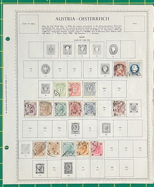 Austria Collection of 300+ Stamps on Album Pages ZAYIX 0825BB4016