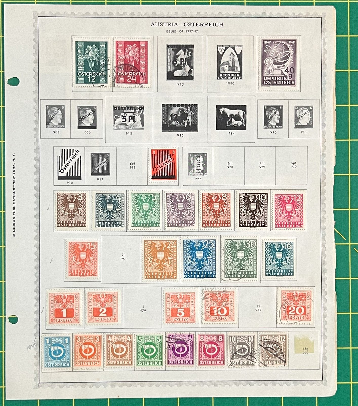 Austria Collection of 300+ Stamps on Album Pages ZAYIX 0825BB4016