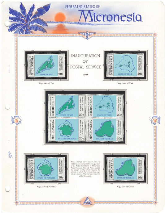 Micronesia MNH Stamp Collection on White Ace Album Pages ZAYIX 0825CB4038