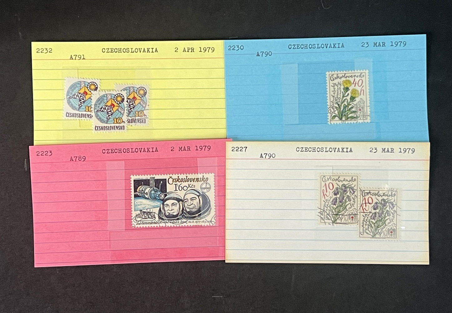 Czechoslovakia Collection on Hundreds of Dealer Cards by Scott# ZAYIX 0825G4056