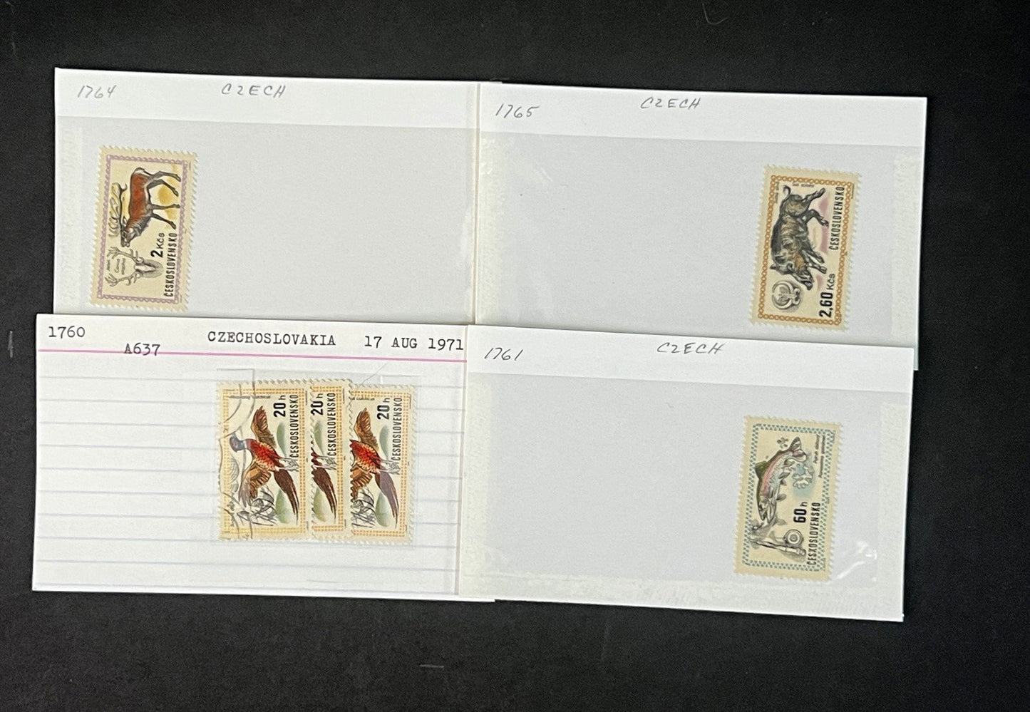 Czechoslovakia Collection on Hundreds of Dealer Cards by Scott# ZAYIX 0825G4056