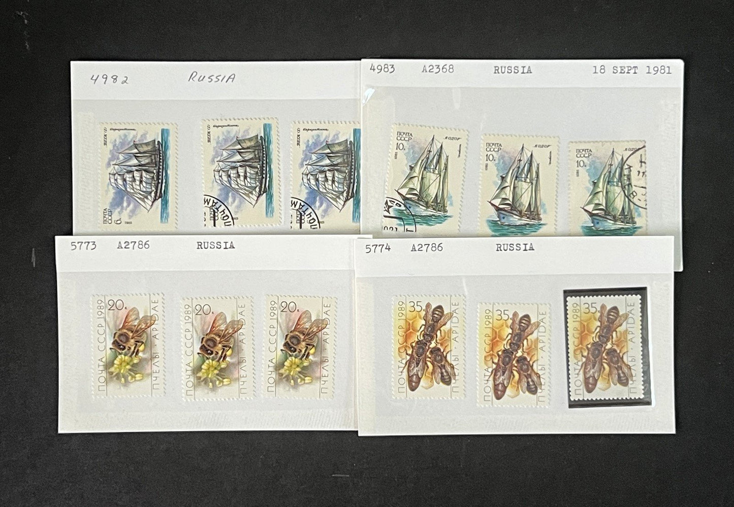 Russia Collection 2 on Hundreds of Dealer Cards by Scott# ZAYIX 0825G4057