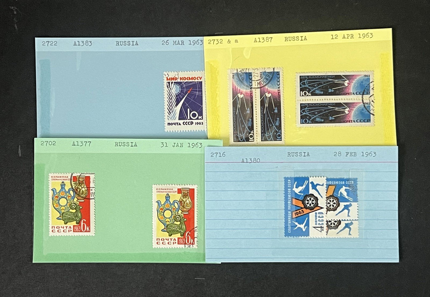Russia Collection 2 on Hundreds of Dealer Cards by Scott# ZAYIX 0825G4057