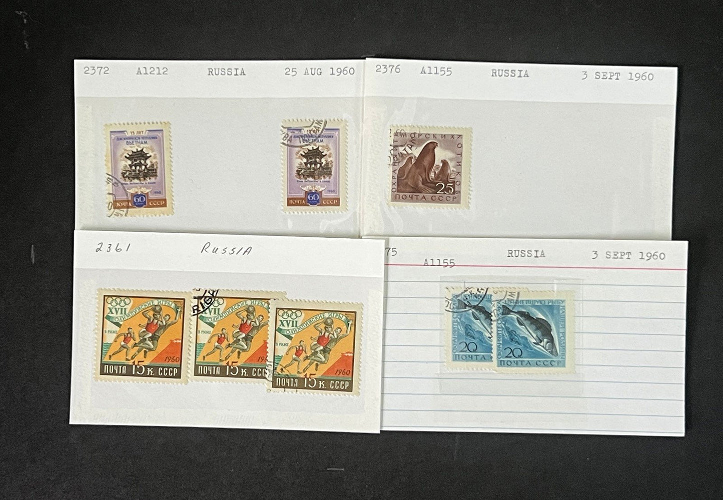 Russia Collection 2 on Hundreds of Dealer Cards by Scott# ZAYIX 0825G4057