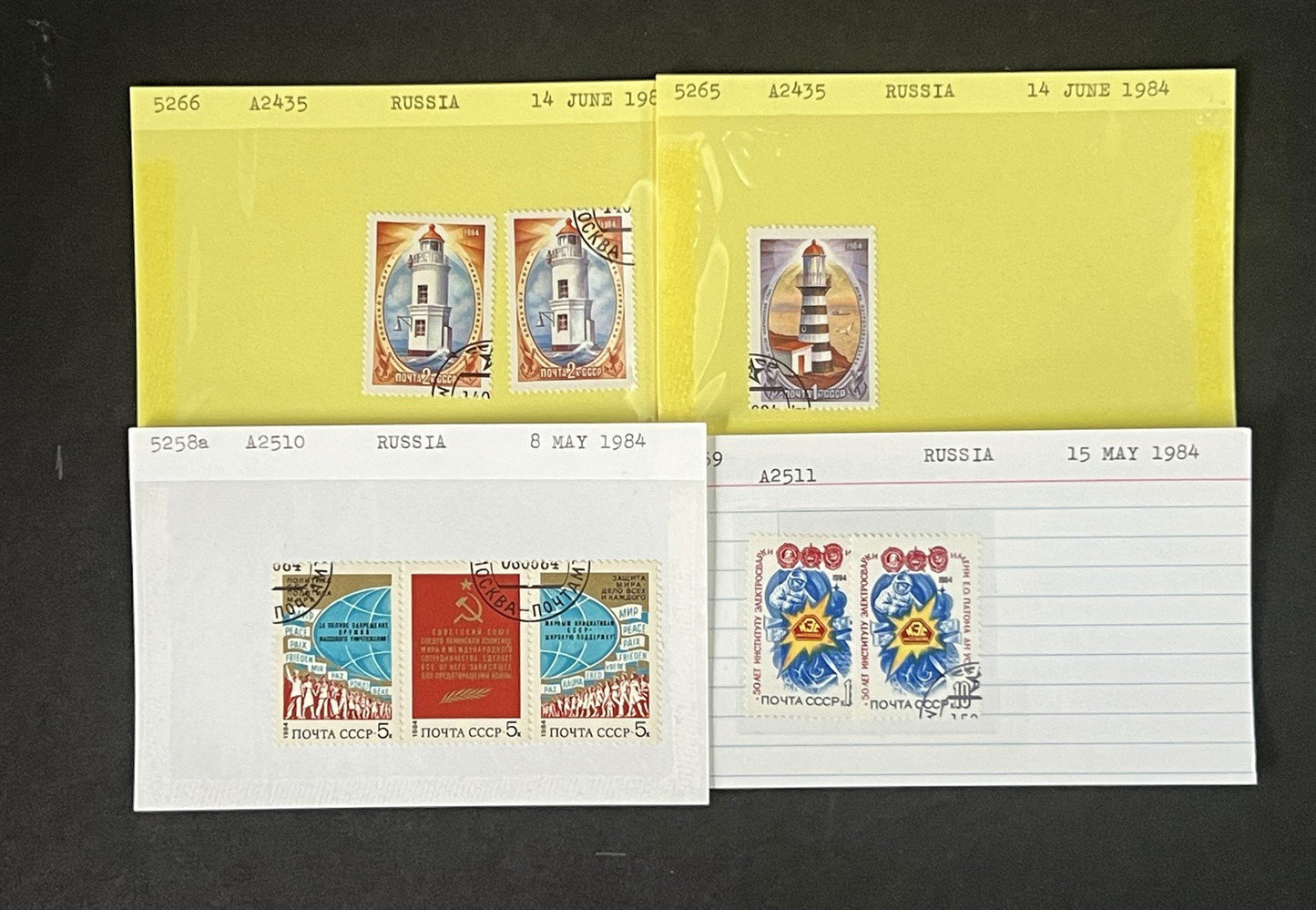 Russia Collection 2 on Hundreds of Dealer Cards by Scott# ZAYIX 0825G4057