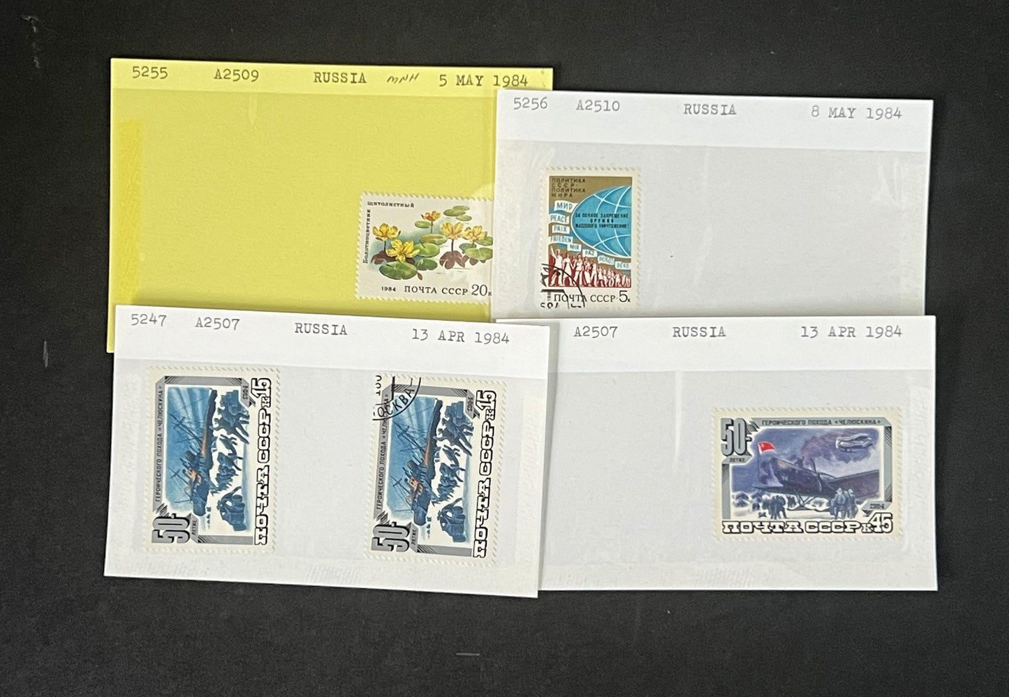 Russia Collection 2 on Hundreds of Dealer Cards by Scott# ZAYIX 0825G4057