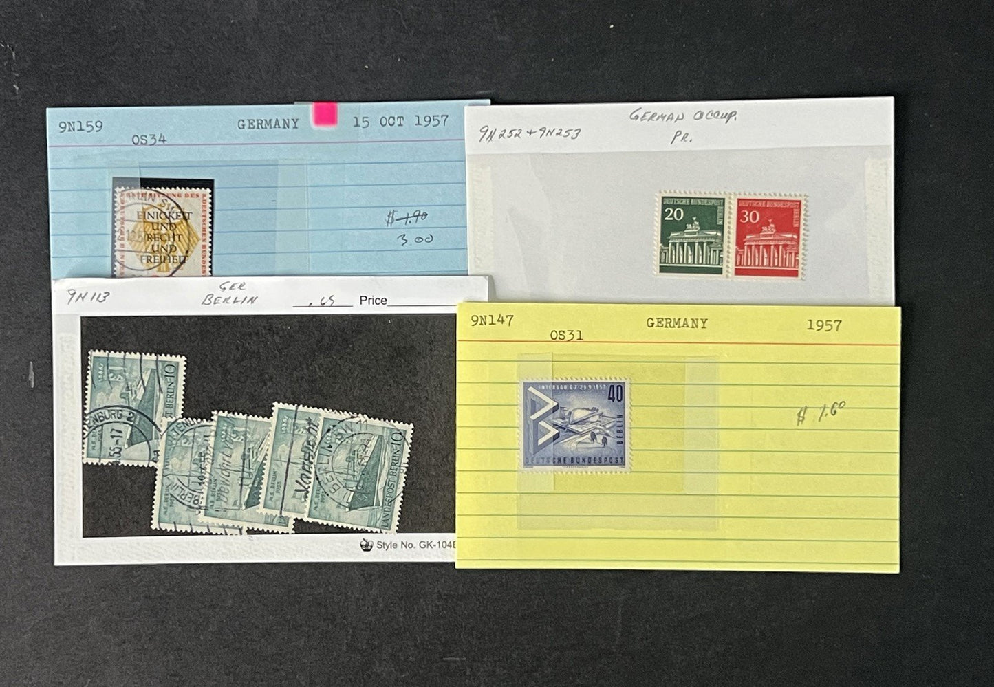 Germany Occupation & Berlin Collection Identified by Scott# ZAYIX 0825G4058