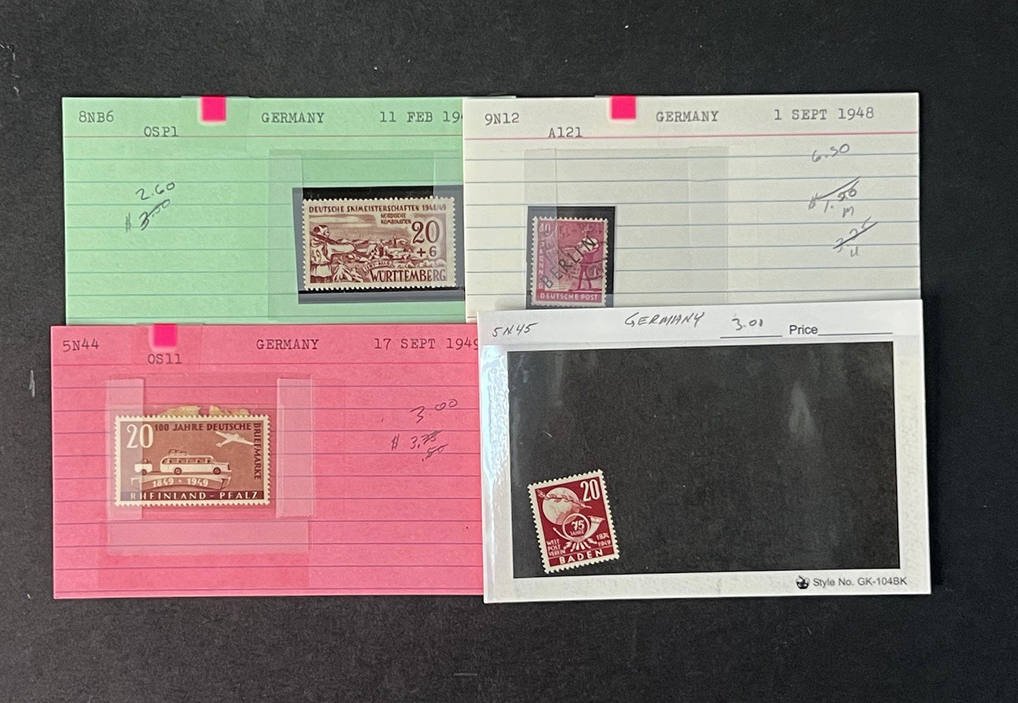 Germany Occupation & Berlin Collection Identified by Scott# ZAYIX 0825G4058