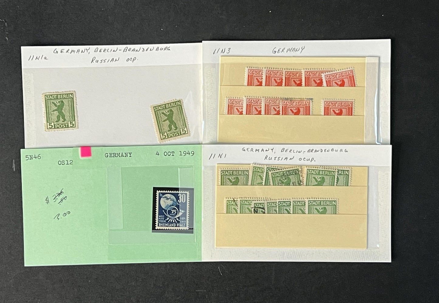 Germany Occupation & Berlin Collection Identified by Scott# ZAYIX 0825G4058