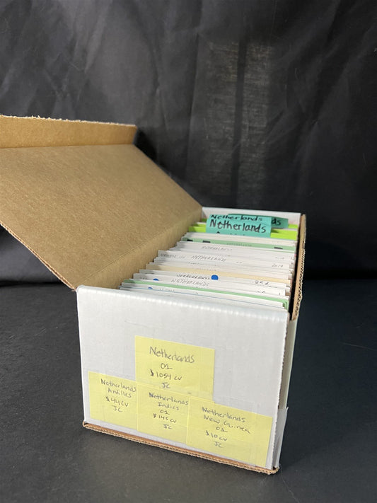 Valuable Netherlands & Colonies on dealer cards $1250+ CV ZAYIX 0825G4061