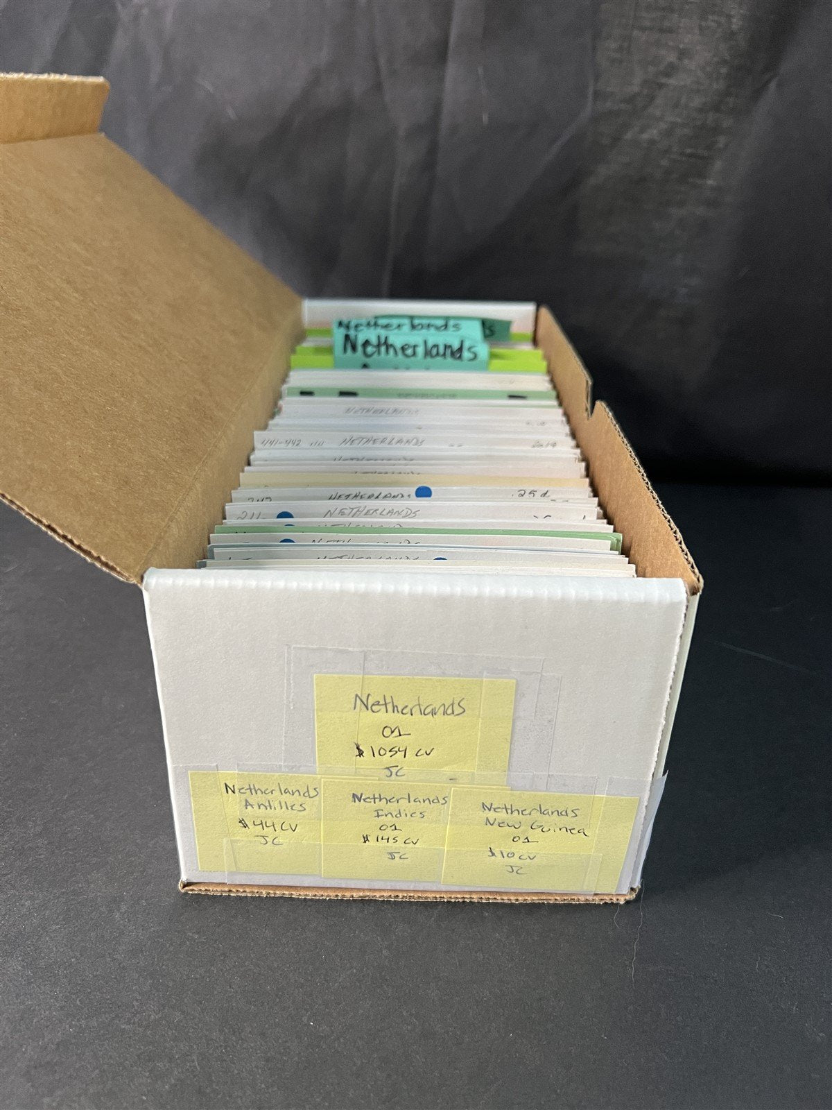 Valuable Netherlands & Colonies on dealer cards $1250+ CV ZAYIX 0825G4061