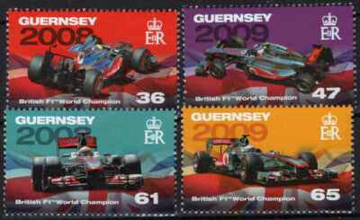 Guernsey 1142-1145 MNH Race Cars Formula 1 Sports ZAYIX 090823S62M