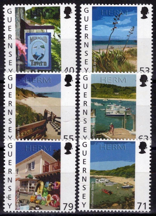 Guernsey 1208-1213 MNH Scenic Views Herm Island ZAYIX 090823S71M