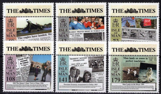 Isle of Man 1589-1594 MNH Communications The Times Newspaper ZAYIX 090823S73M