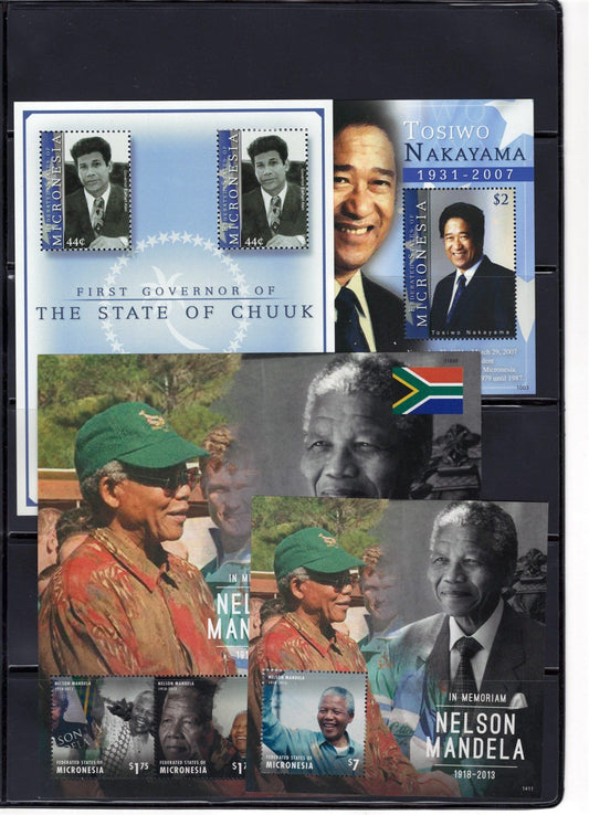 Micronesia MNH Presidents & Famous People Collection, 10 Pages ZAYIX 0825CB4239