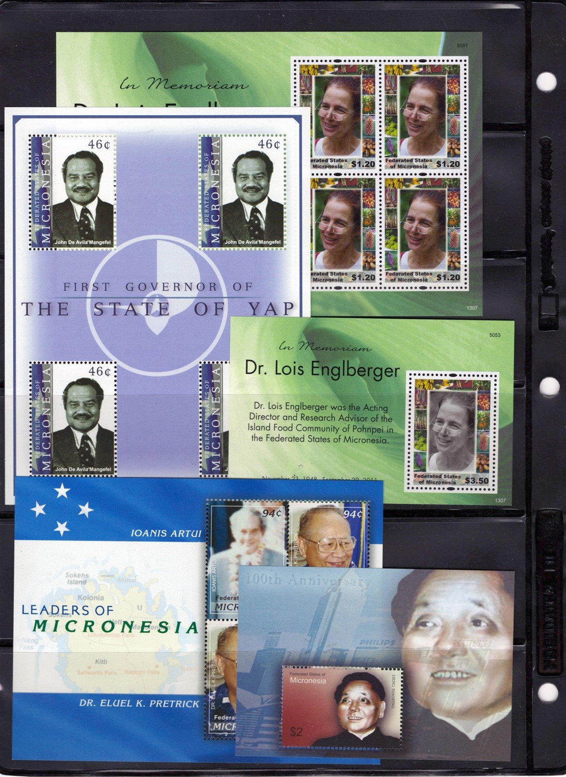 Micronesia MNH Presidents & Famous People Collection, 10 Pages ZAYIX 0825CB4239