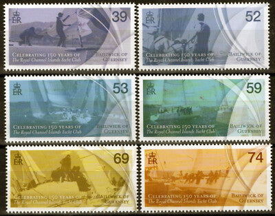 Guernsey 1173-1178 MNH Yacht Club Sailing Ships Sports ZAYIX 090823S66M