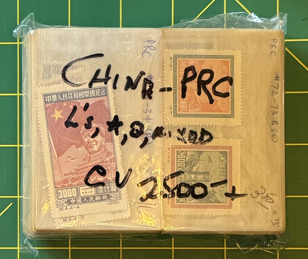 China PRC Stamp Collection in glassines CV $2500+ Zayix Stamps 0825CB4460