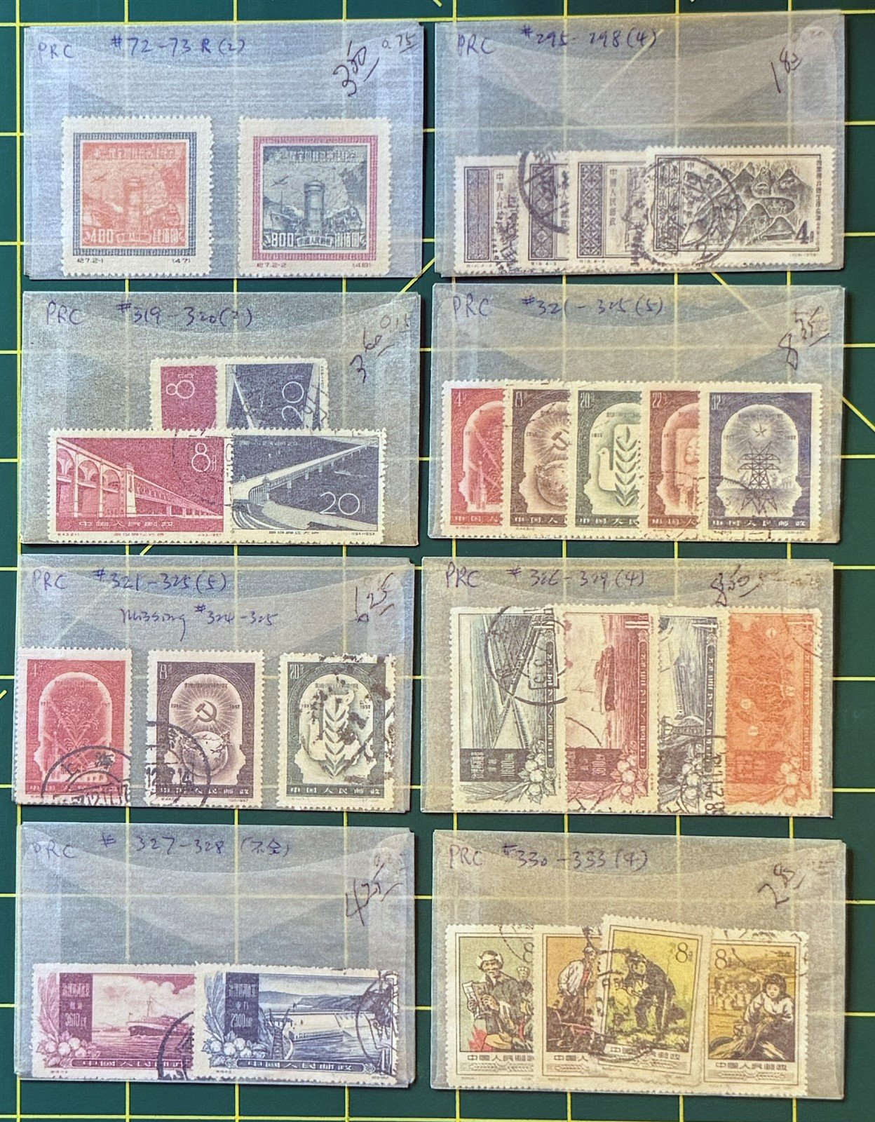 China PRC Stamp Collection in glassines CV $2500+ Zayix Stamps 0825CB4460