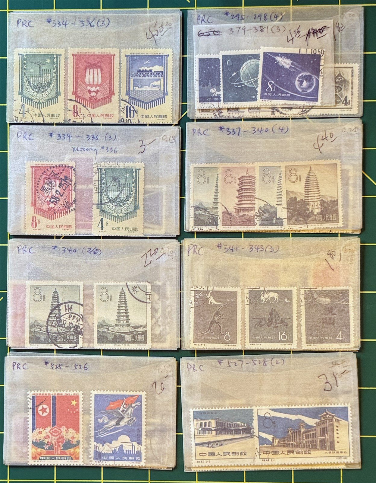 China PRC Stamp Collection in glassines CV $2500+ Zayix Stamps 0825CB4460