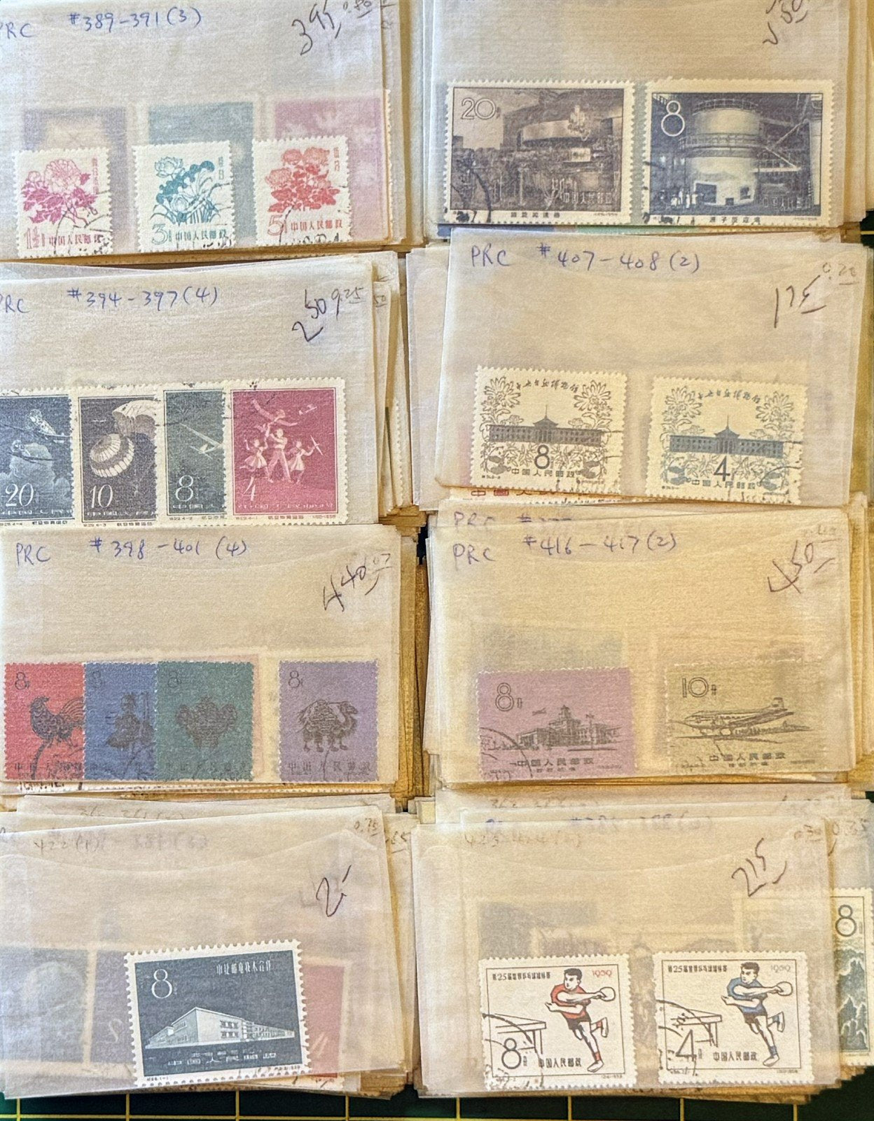 China PRC Stamp Collection in glassines CV $2500+ Zayix Stamps 0825CB4460