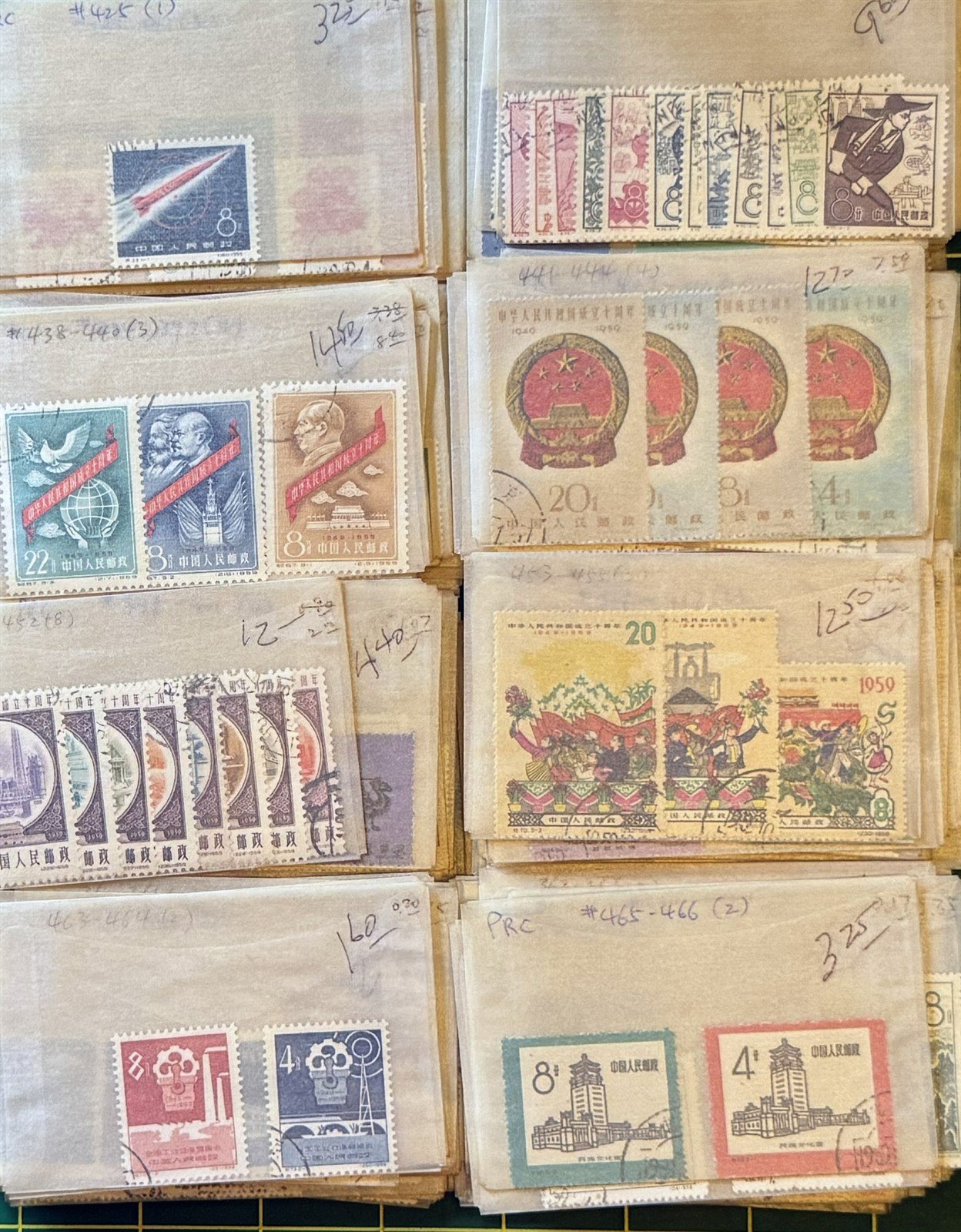 China PRC Stamp Collection in glassines CV $2500+ Zayix Stamps 0825CB4460