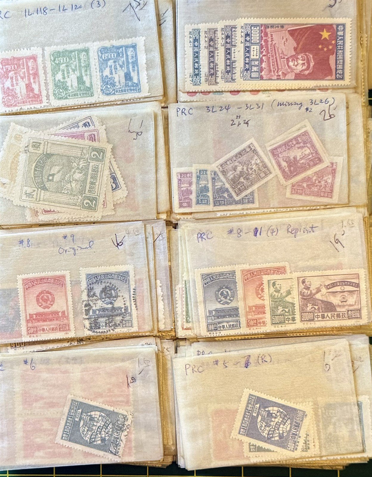 China PRC Stamp Collection in glassines CV $2500+ Zayix Stamps 0825CB4460