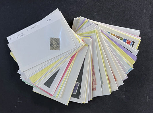 St. Vincent Dealer's Stock on Sales Cards $216 Cat Value ZAYIX 0825CB14498